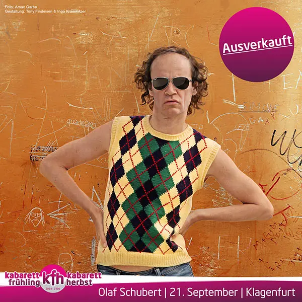 Kabarett mit Olaf Schubert live im Konzerthaus Klagenfurt am 21. September 2023
